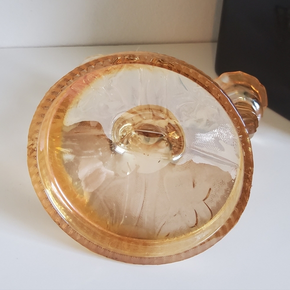 Vintage Iris and Herringbone Jeannette Double Candle Holder - Picture 5 of 5